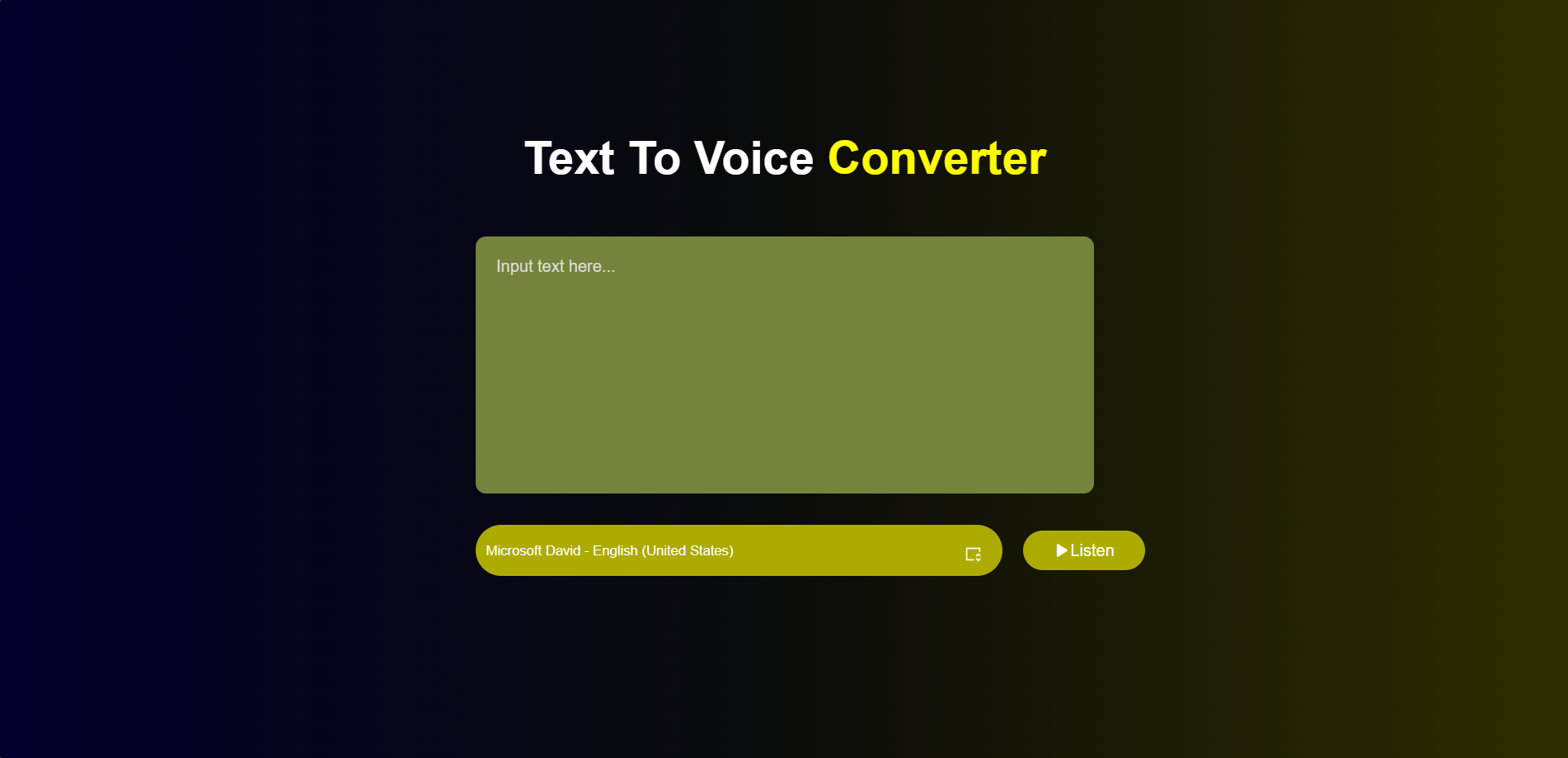 Text to Voice Converter