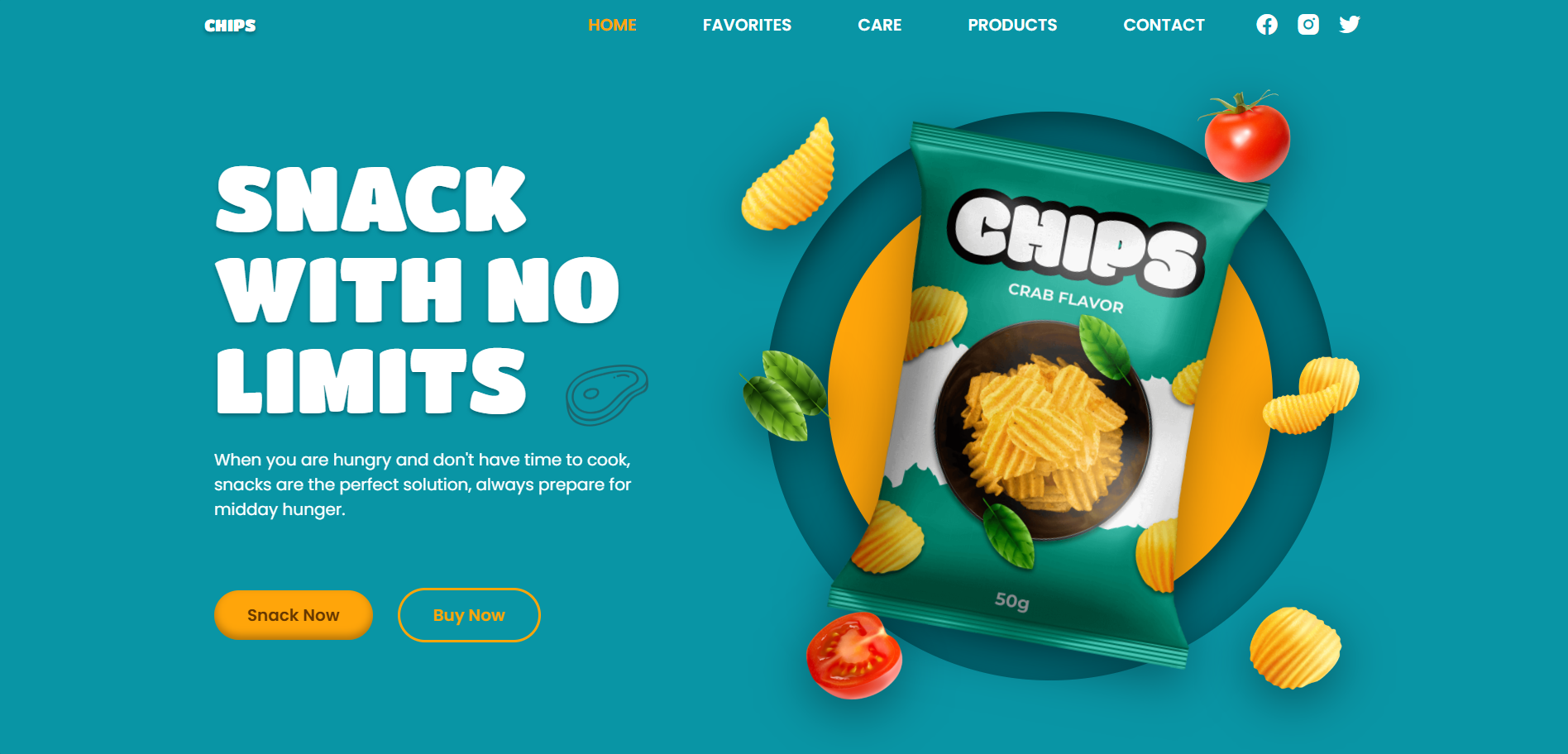 Snack Brand Website